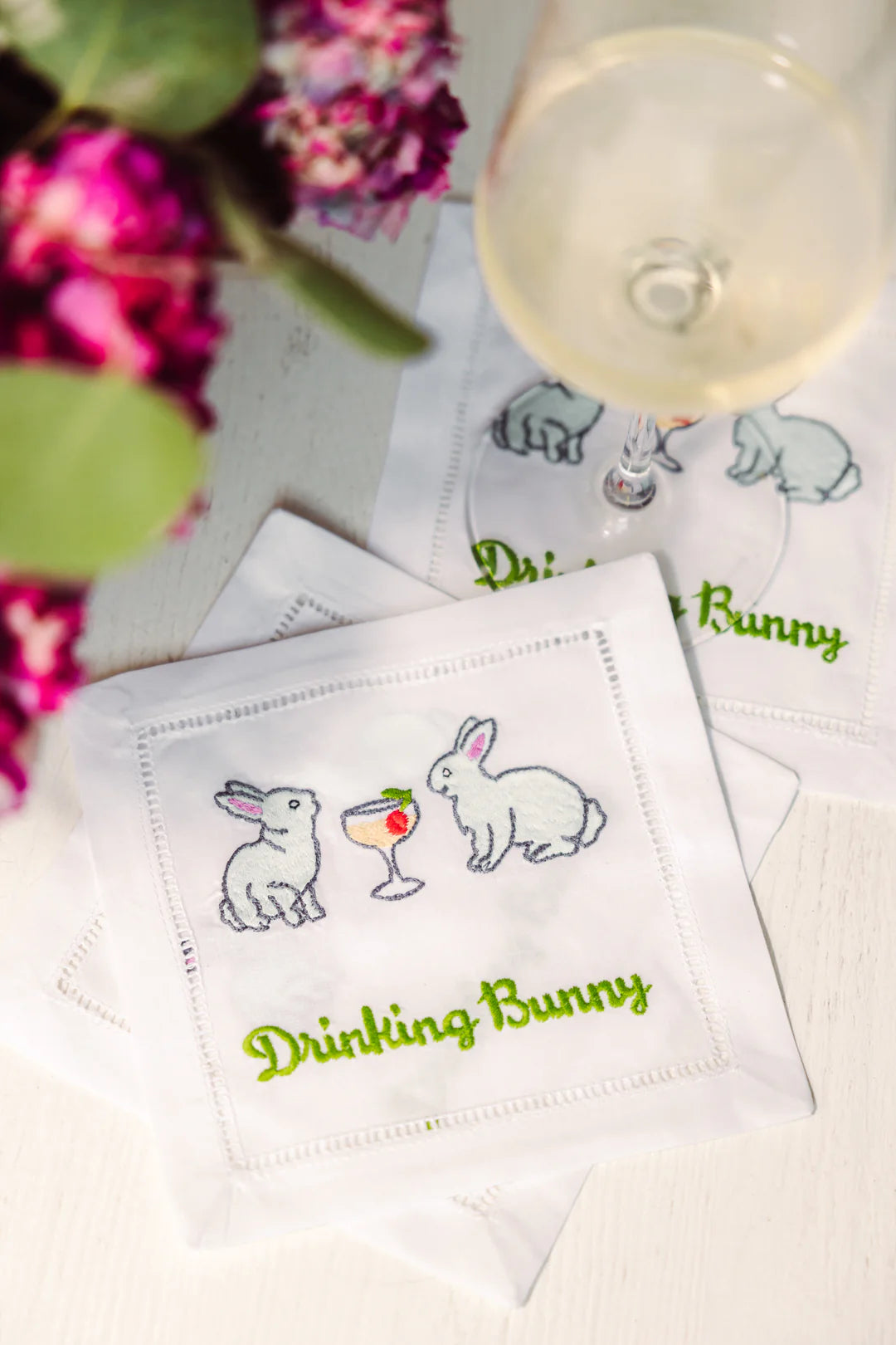 Drinking Bunny Cocktail Napkin