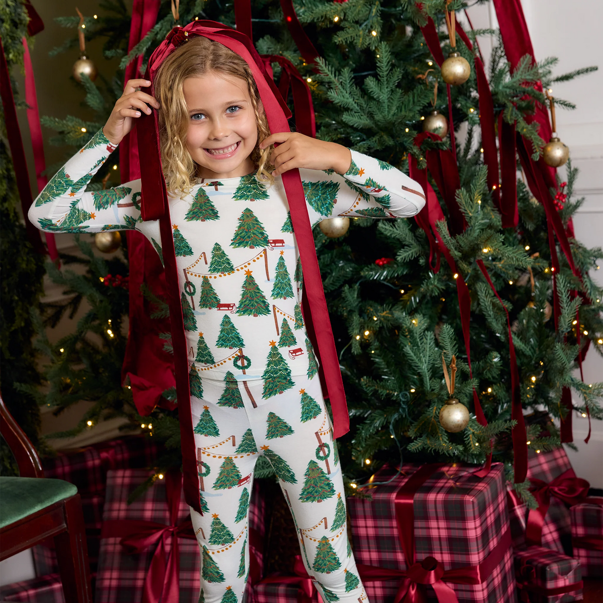 Christmas Tree Farm Bamboo PJ