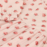 Pink Organic Cotton Floral Dress