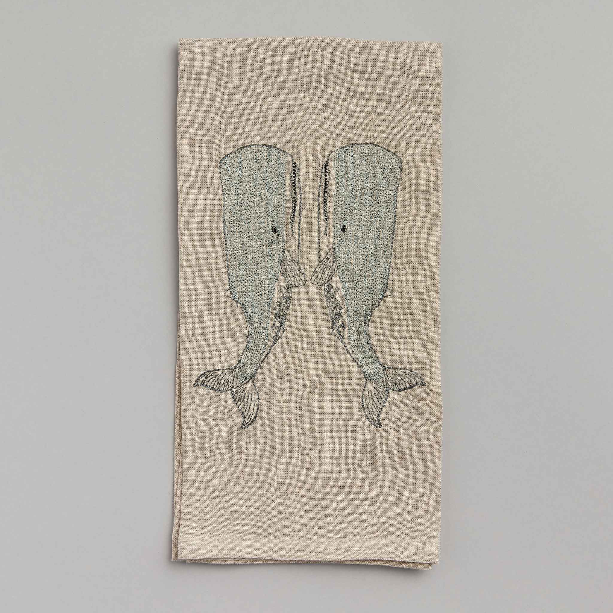 Whale Love Tea Towel