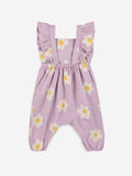 BABY BIG FLOWER ALL OVER WOVEN OVERALL