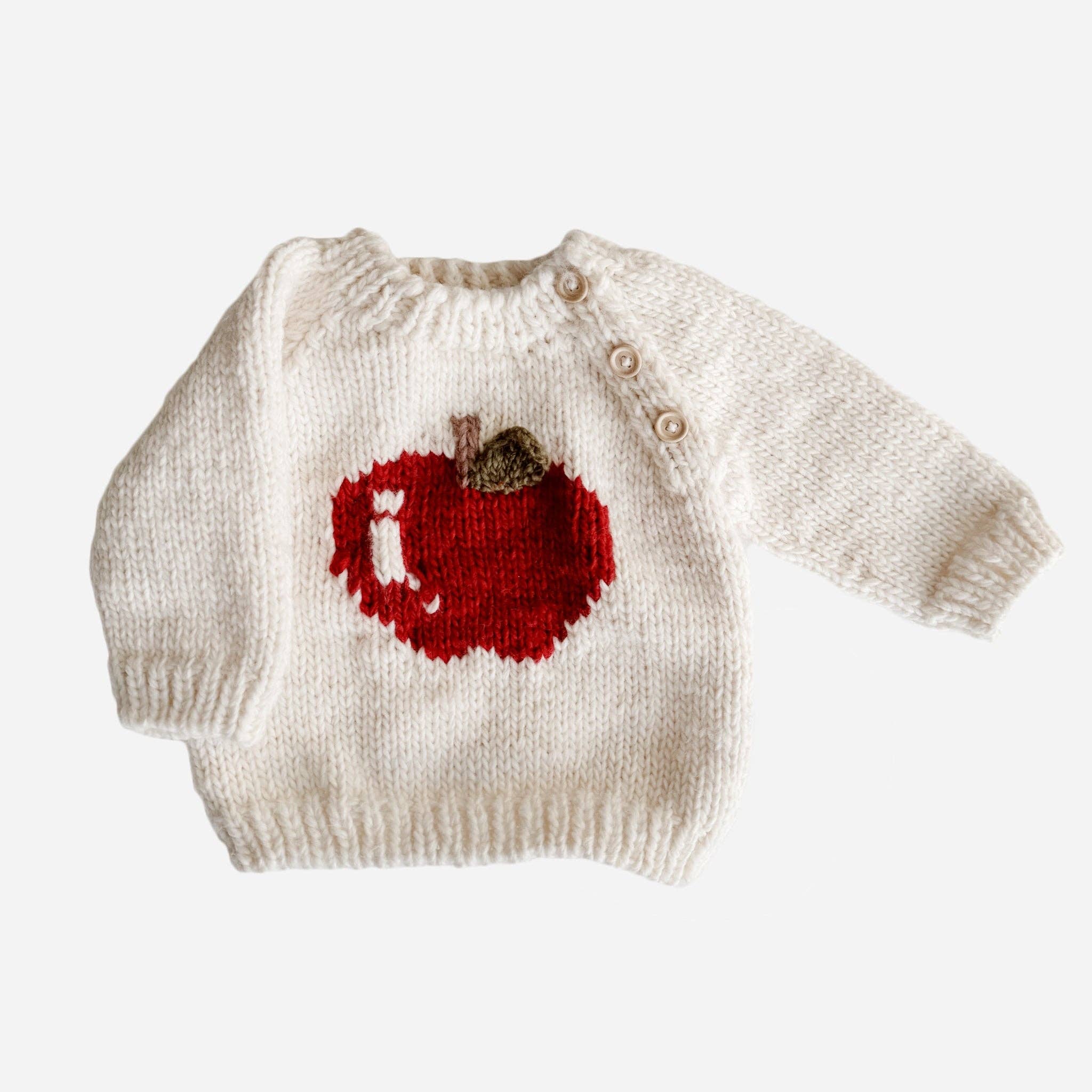 3D Apple Pullover Sweater Baby Kid Back to School Fall