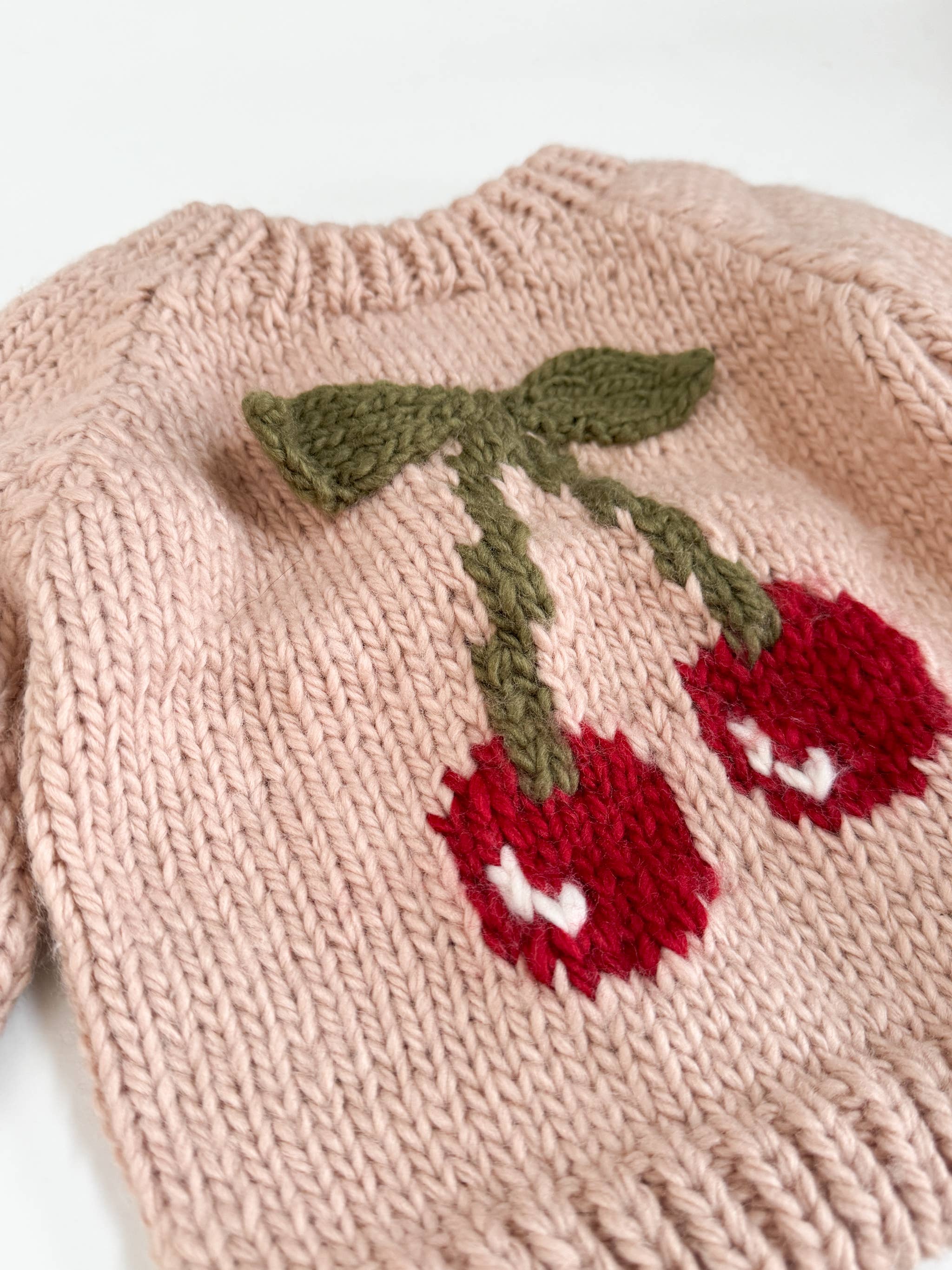 Cherry Pullover Sweater Baby Kid Fall Winter Fruit Gift