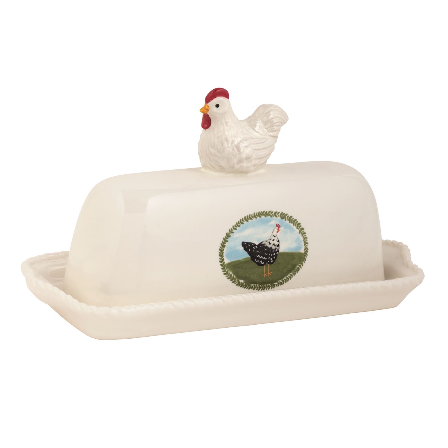 Rooster Butter Dish