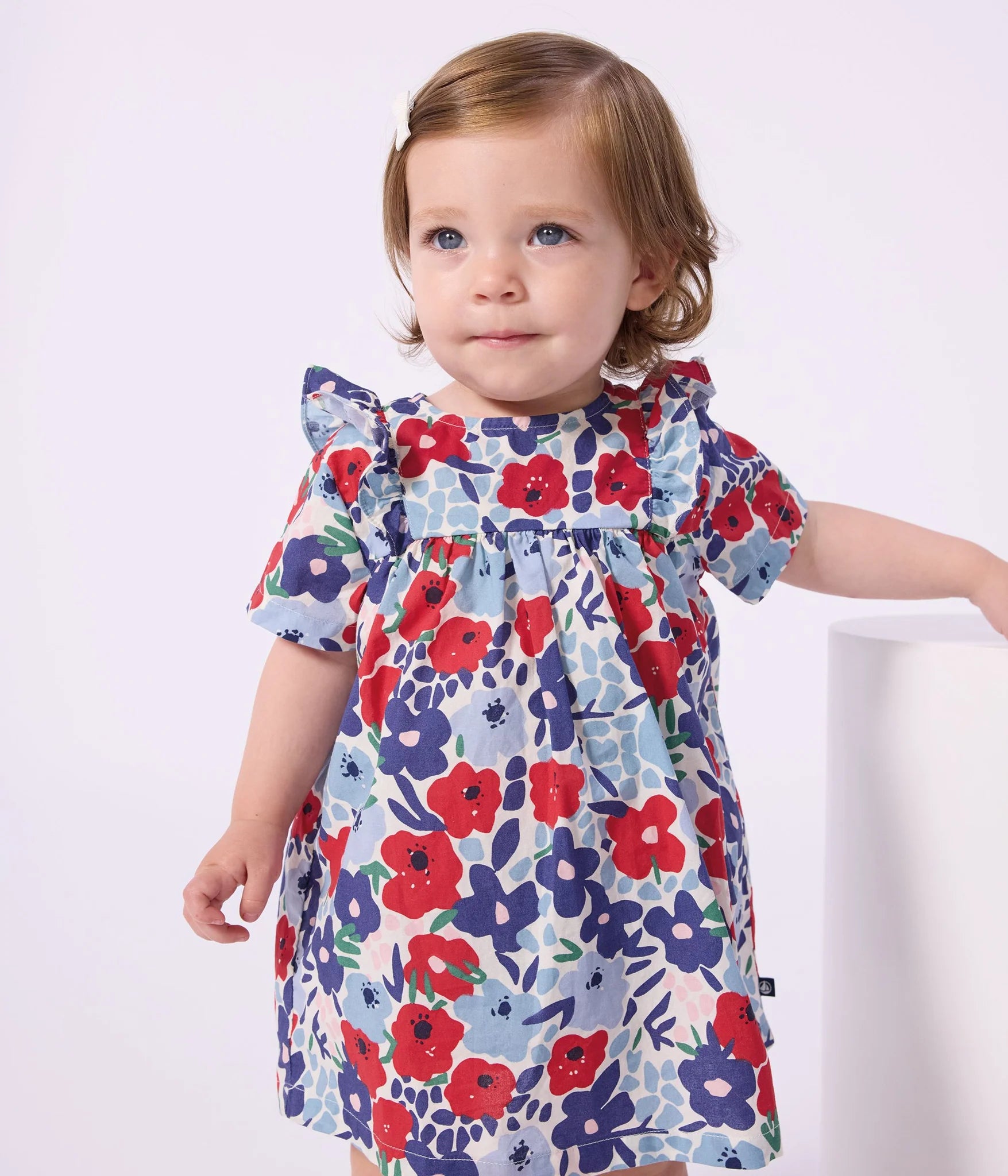 Baby girl ss floral dress with bloomers