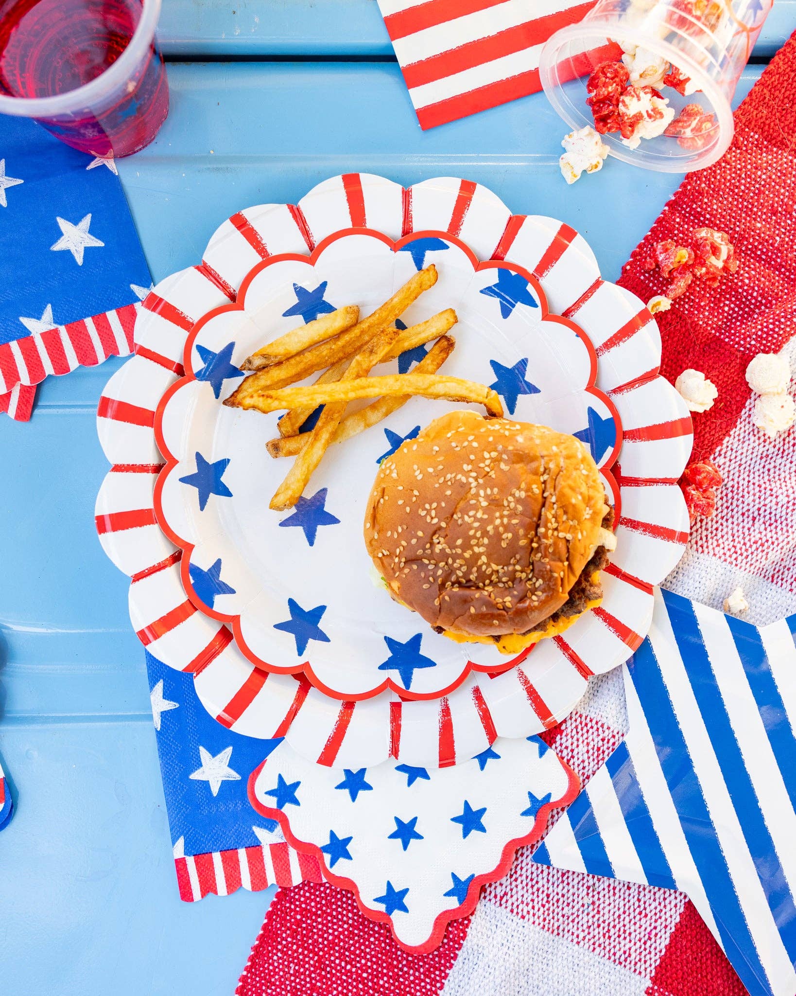 Stars and Stripes Paper Cocktail Napkin Set