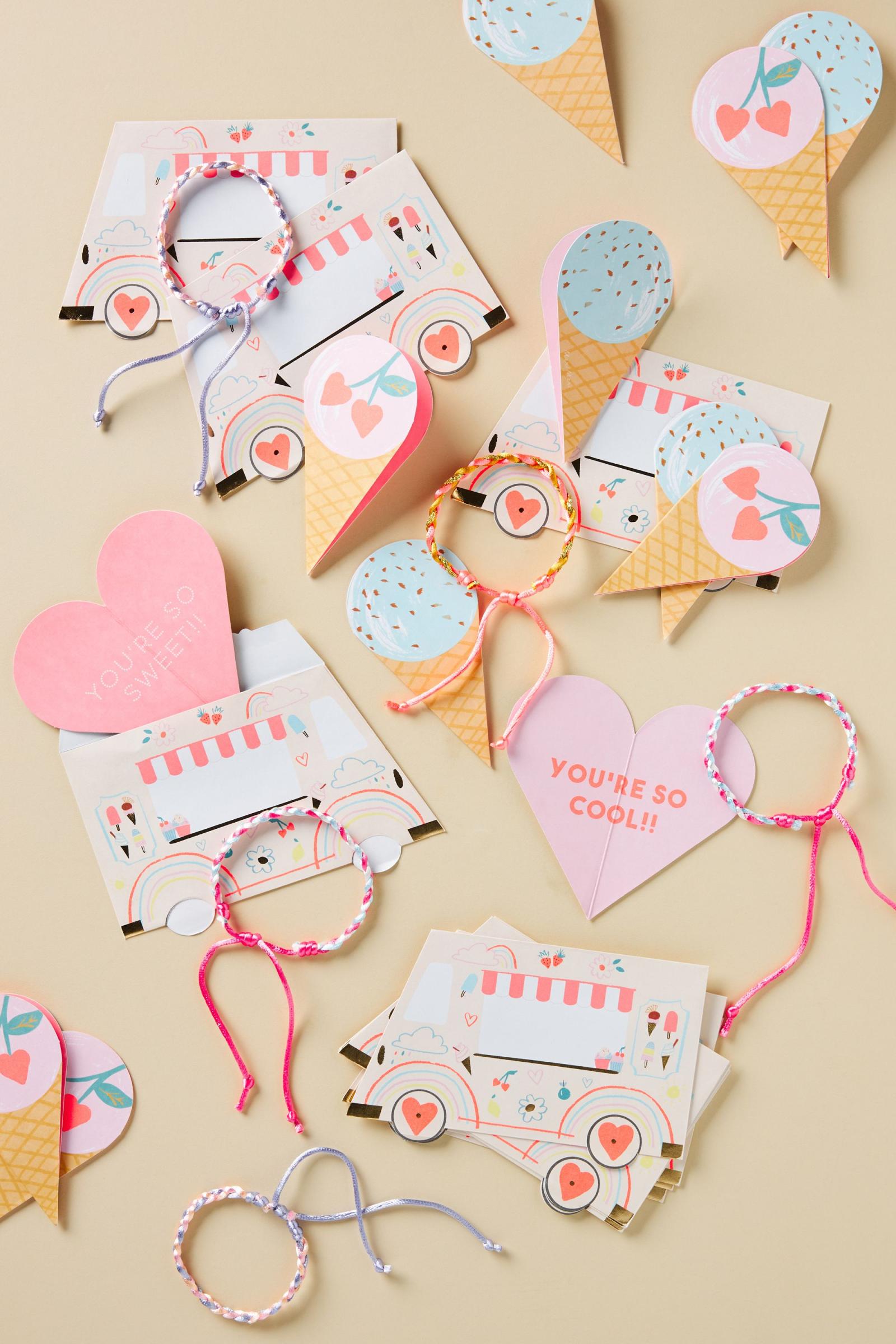 Ice Cream Valentine Cards (x 12)