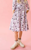 Emile Twirl Dress in Purple Cauldron