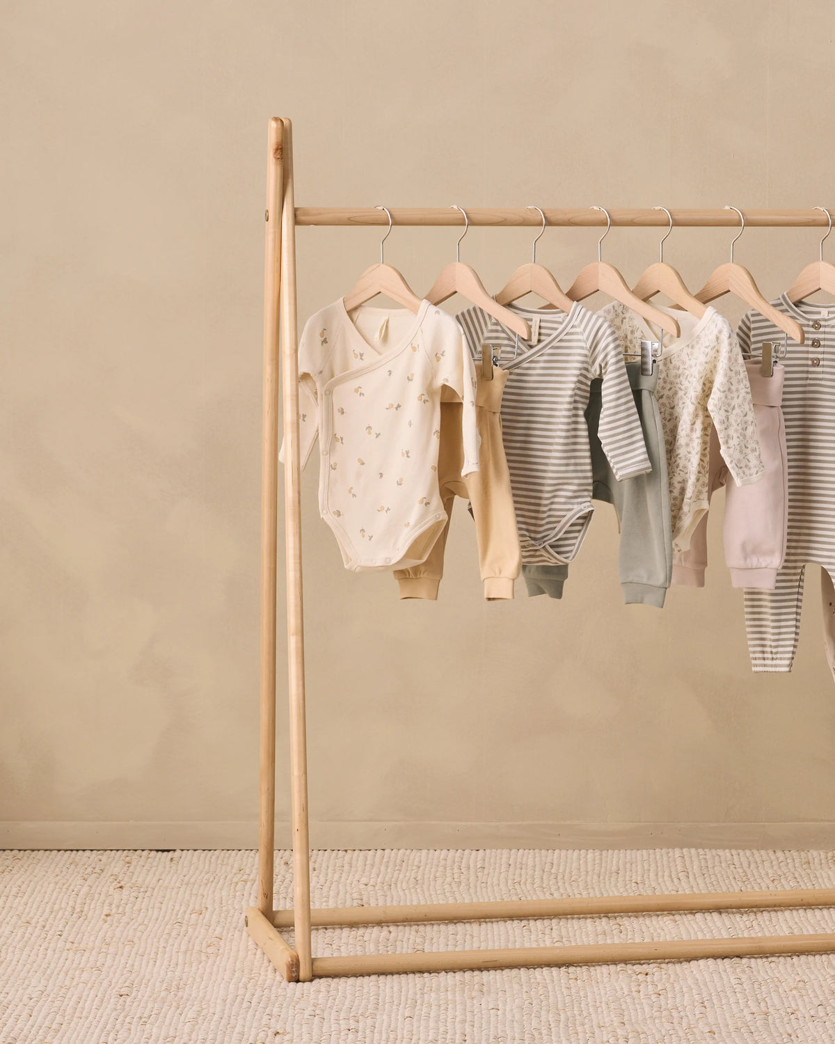 Side Snap Bodysuit + Pant Set Laurel Stripe