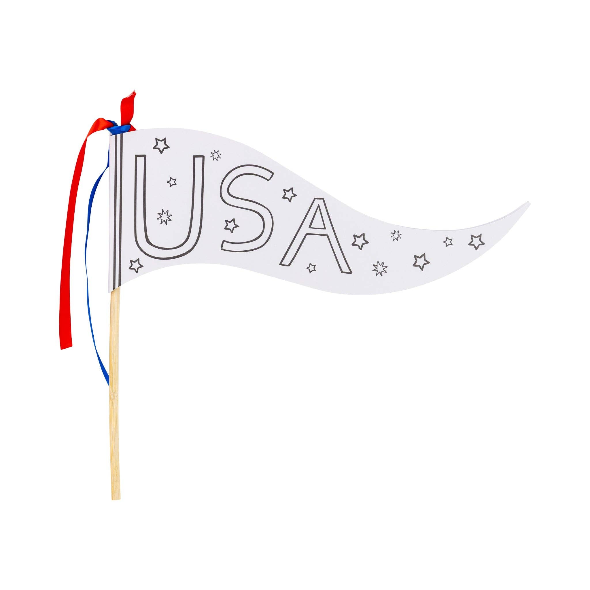 USA Coloring Pennant