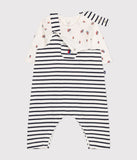 BABIES' COTTON DUNGAREES AND BODYSUIT SET