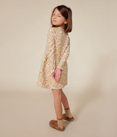 GIRLS' LONG-SLEEVED TUBE KNIT DRESS