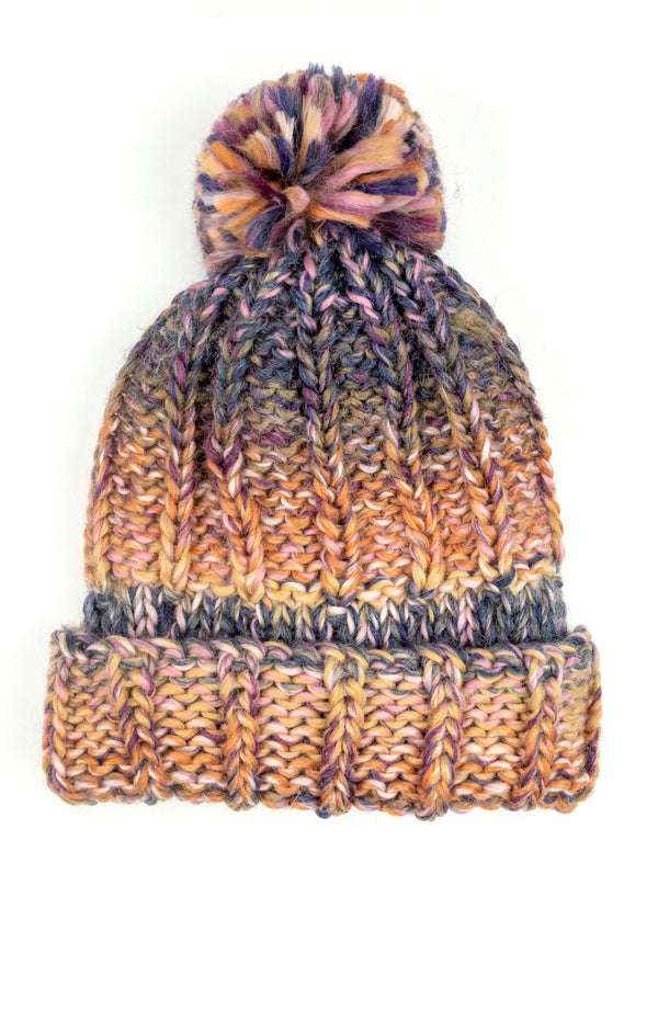 BABETTE POM BEANIE in Plum or Light Pink