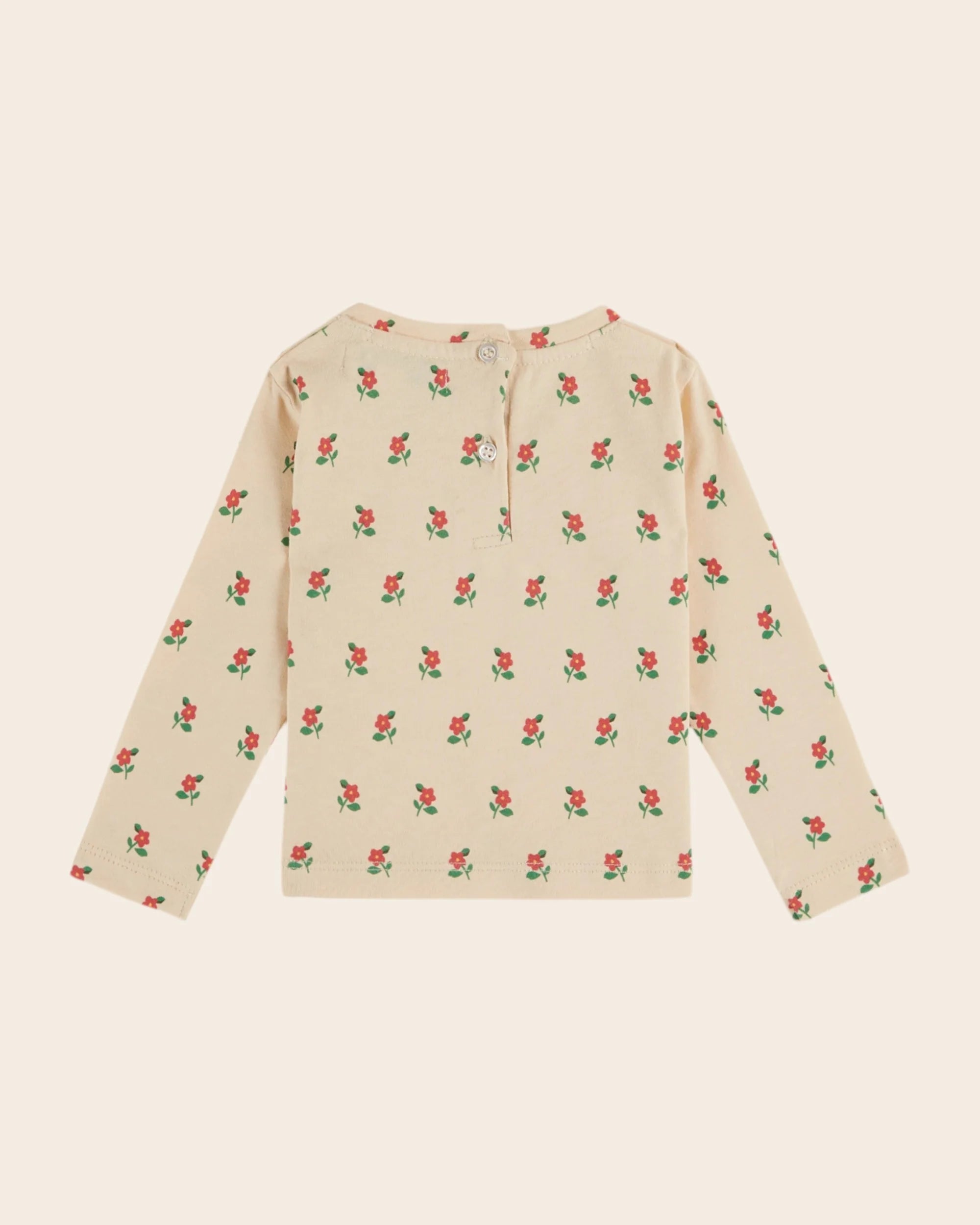 ORGANIC COTTON POPPY CREAM T-SHIRT