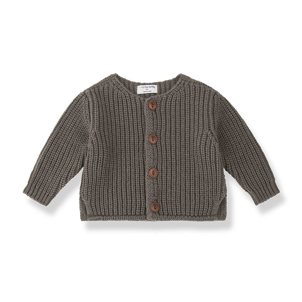 Antibes Cardigan Dark Taupe