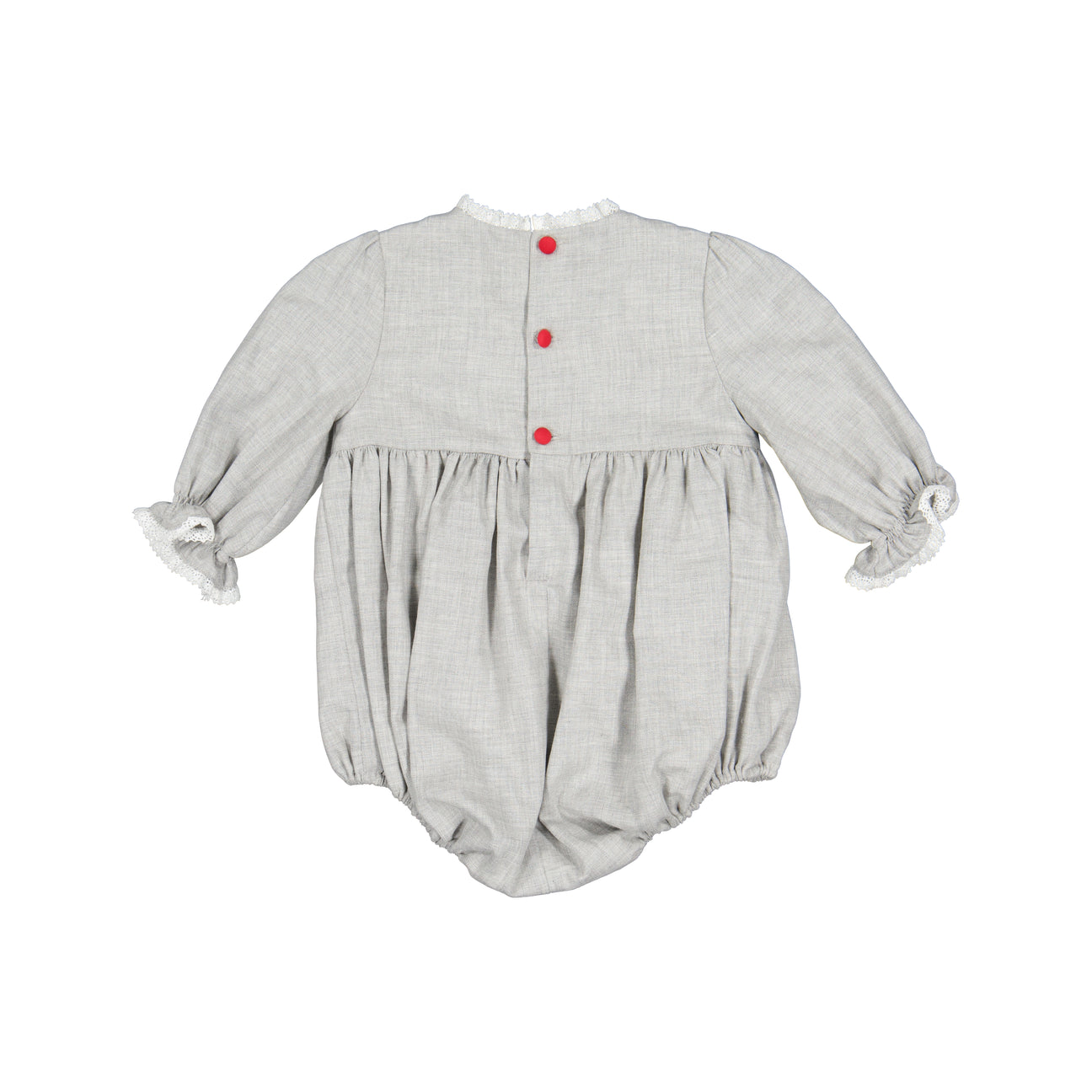 Anastasia Grey Flannel Long Sleeve Baby Bubble