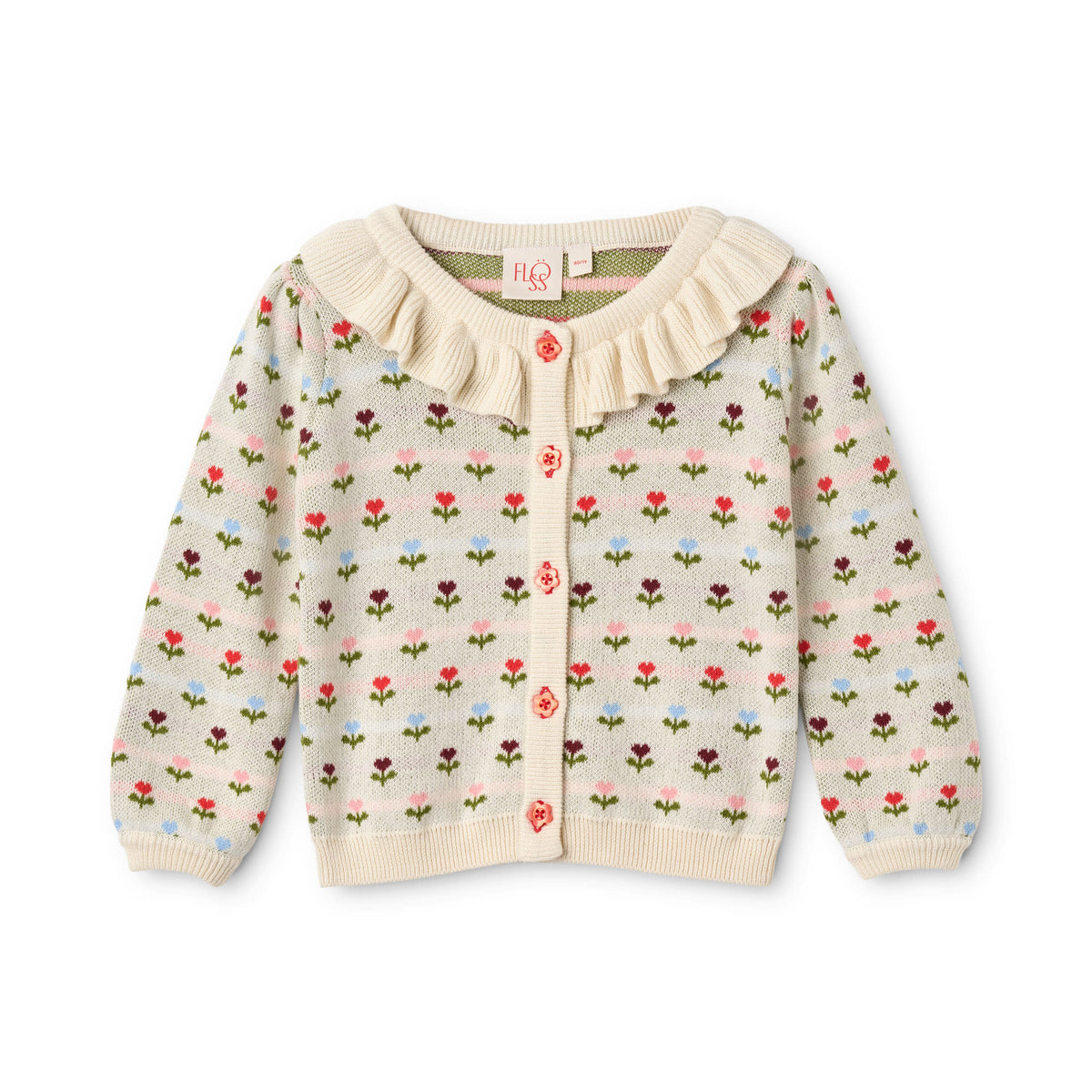 Annabelle Cardigan Cream Multi Floral