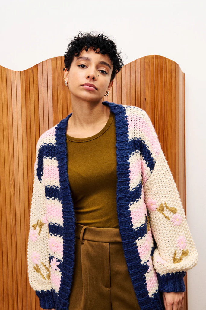 DAHLIA PINK CARDIGAN