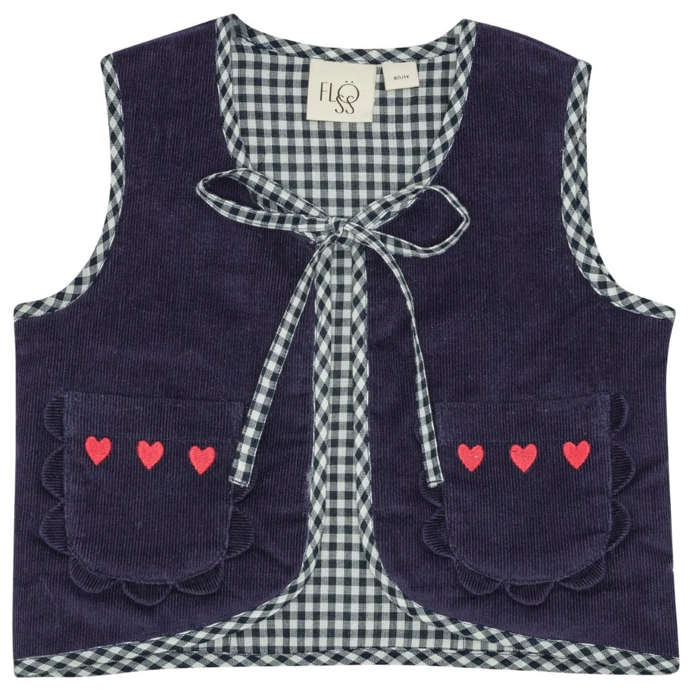 Billie Vest, in navy