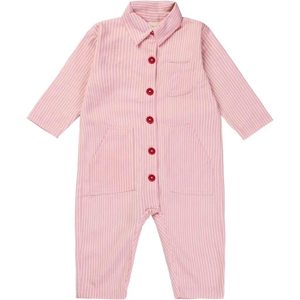 BOB ONESIE - PINK STRIPE