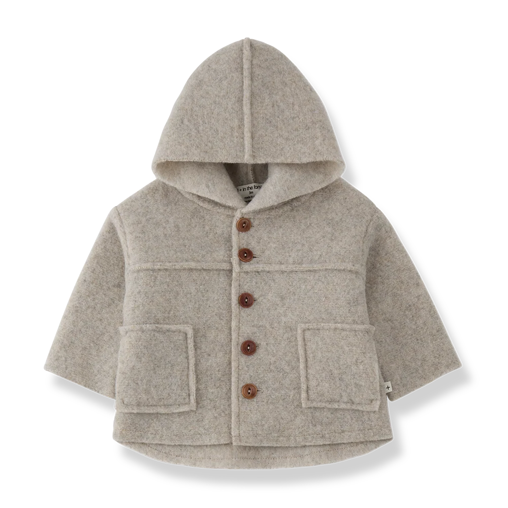 Calabria Beige Hooded Jacket