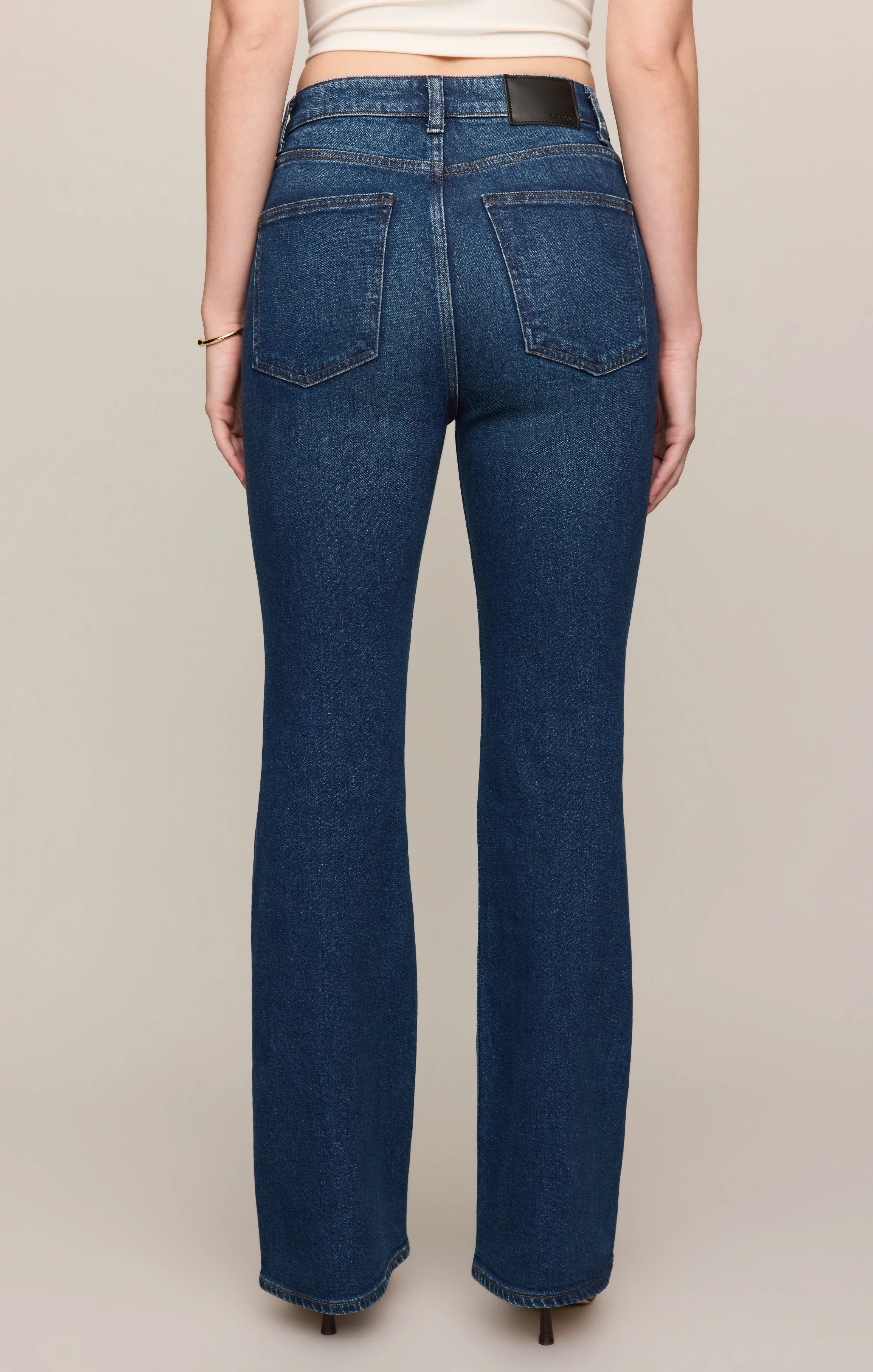 THE STUDIO HIGH-RISE MODERN BOOT DENIM