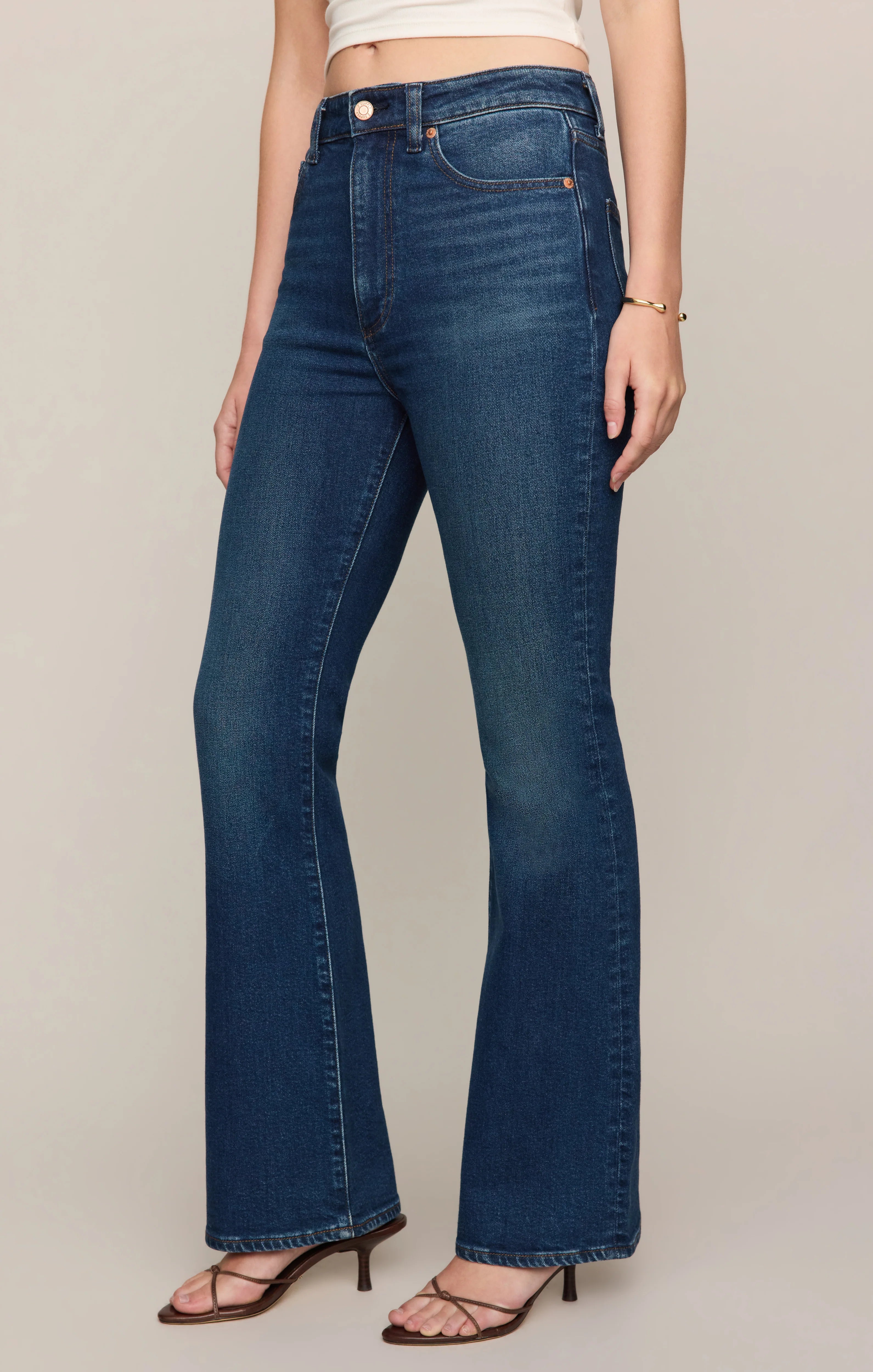 THE STUDIO HIGH-RISE MODERN BOOT DENIM