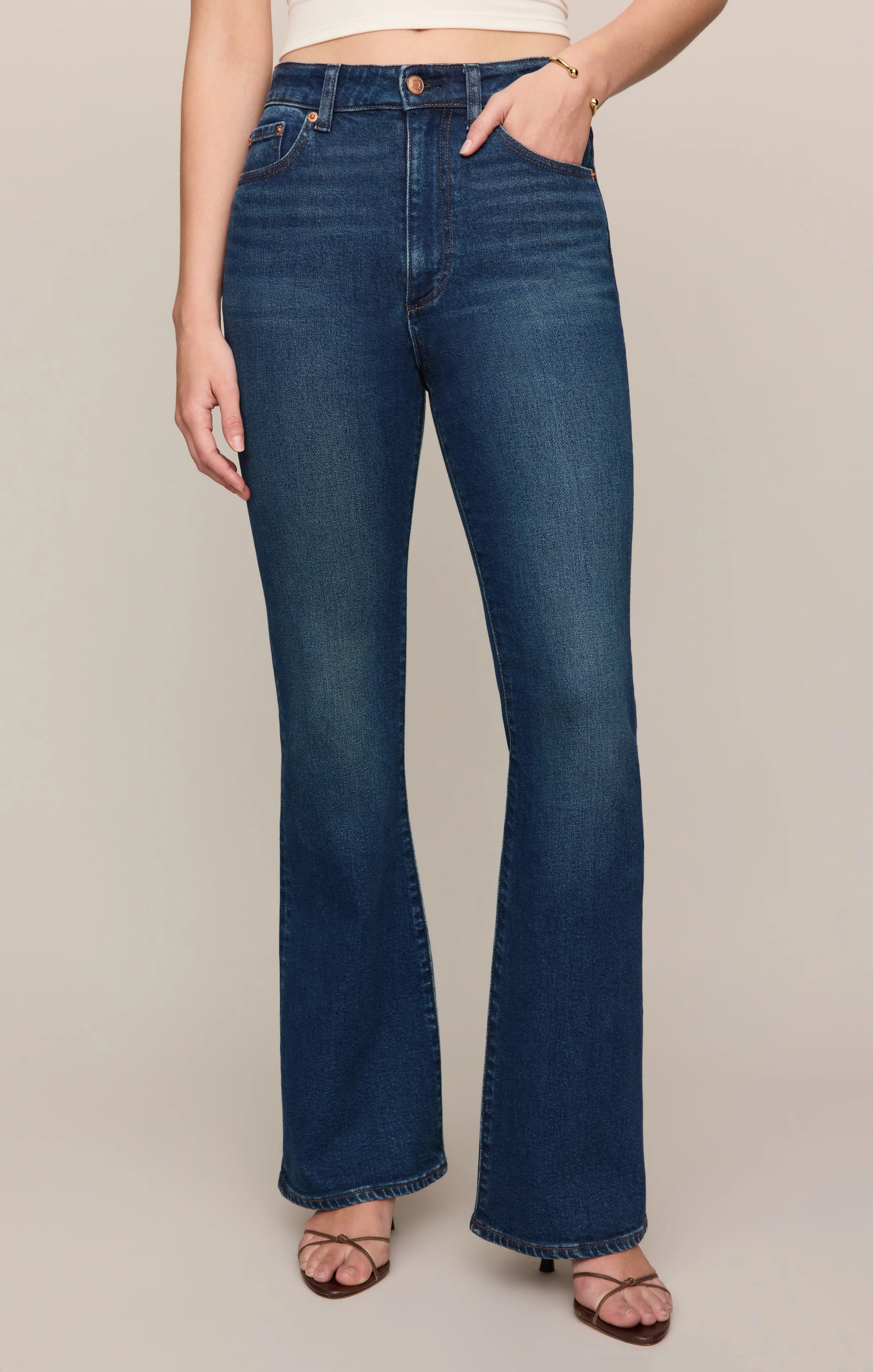 THE STUDIO HIGH-RISE MODERN BOOT DENIM