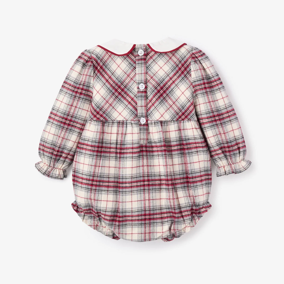 LANGLEY TARTAN BUBBLE W/ EMBROIDERED COLLAR