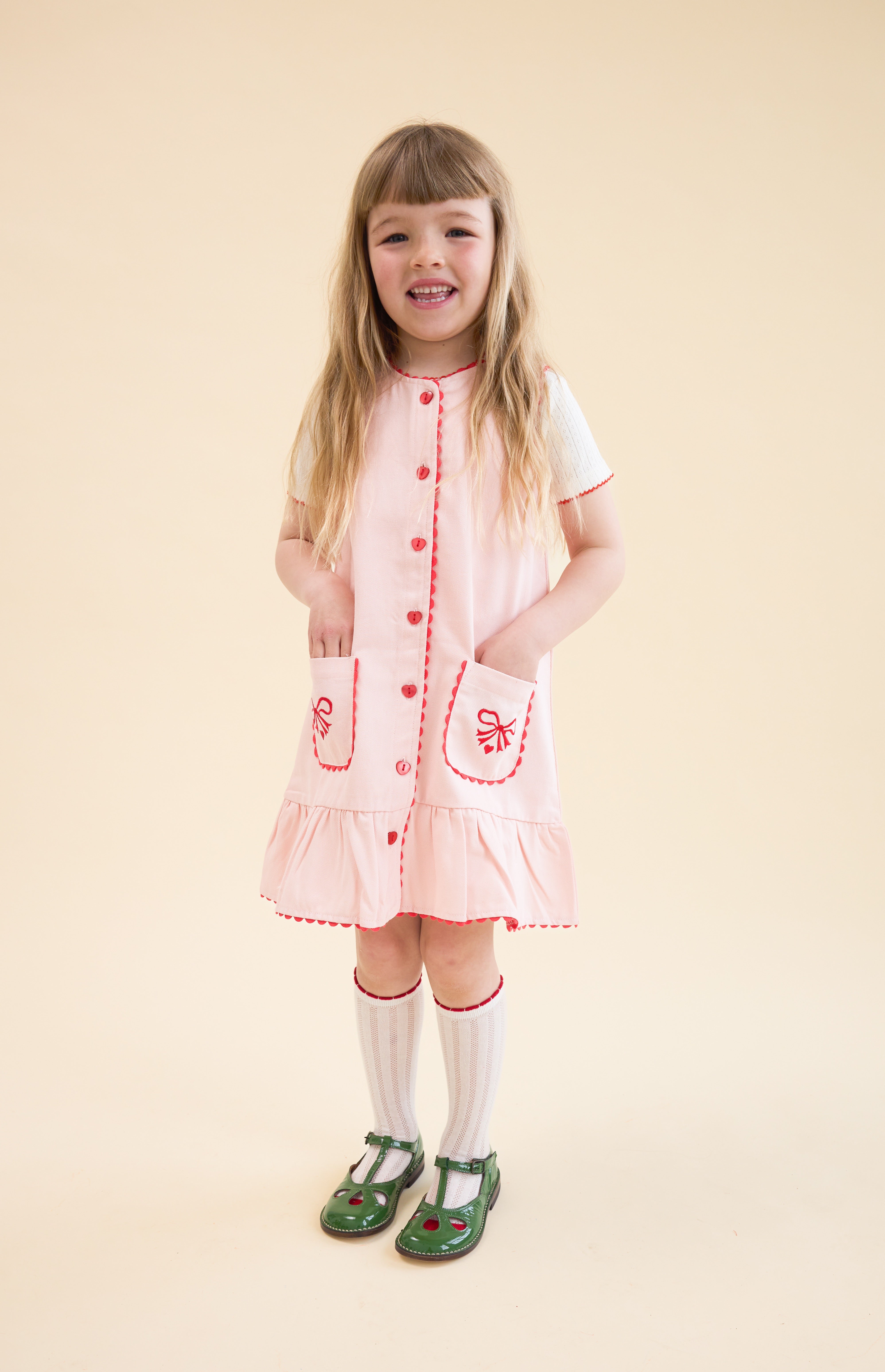 SS Pointelle Blouse in Gentle Cream