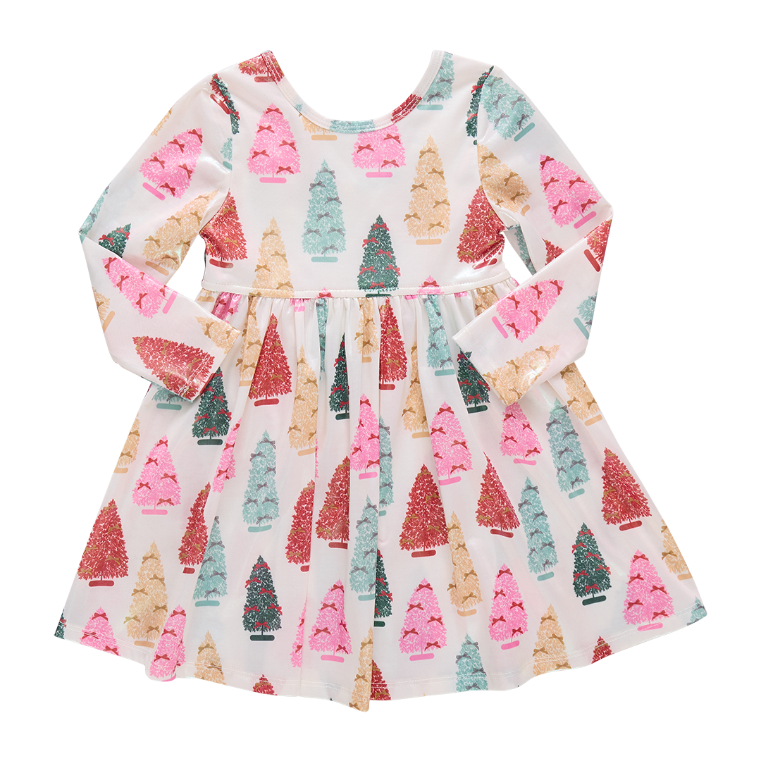 Lame Steph Dress - Bottle Brush Trees