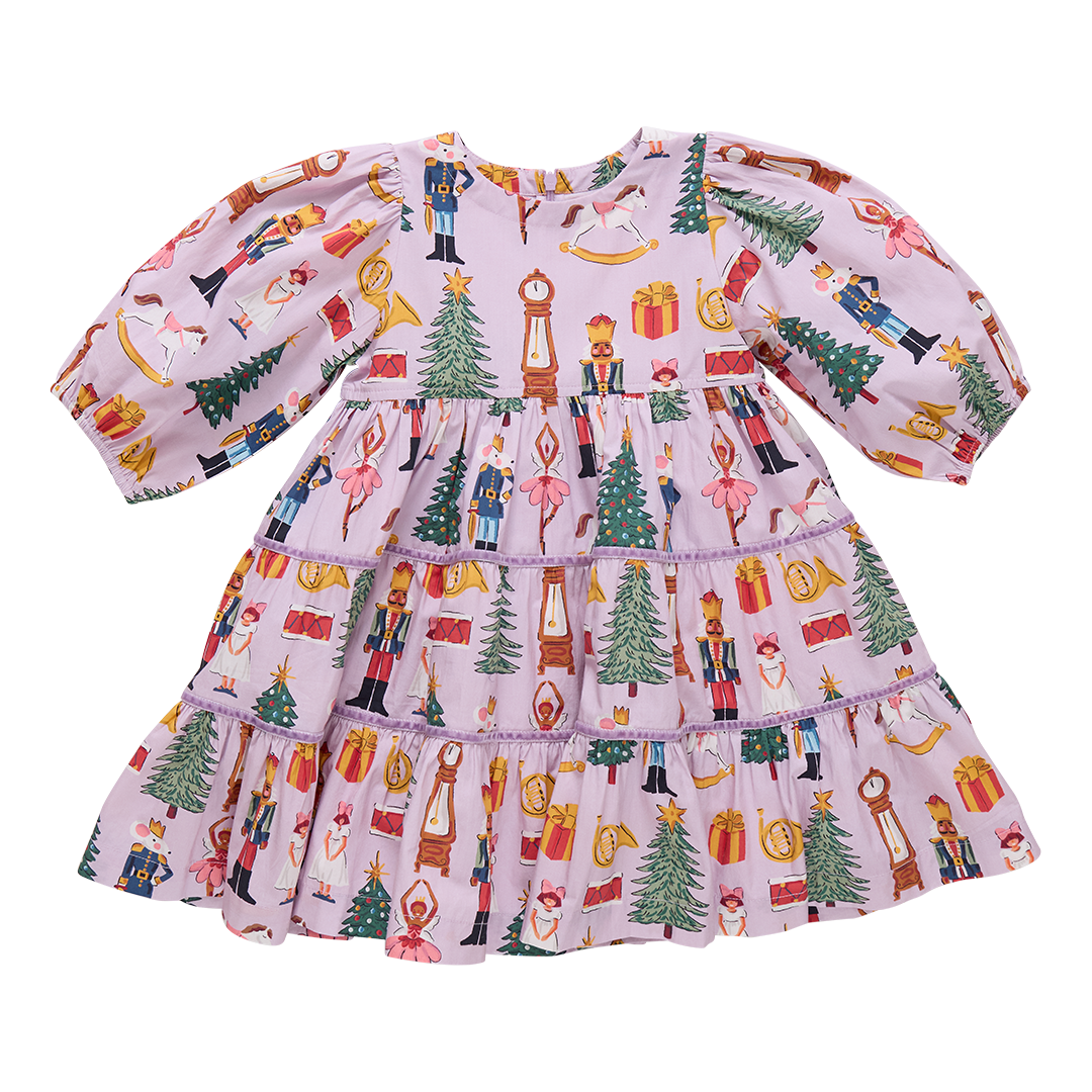 Peachy Dress - Lavender Nutcracker