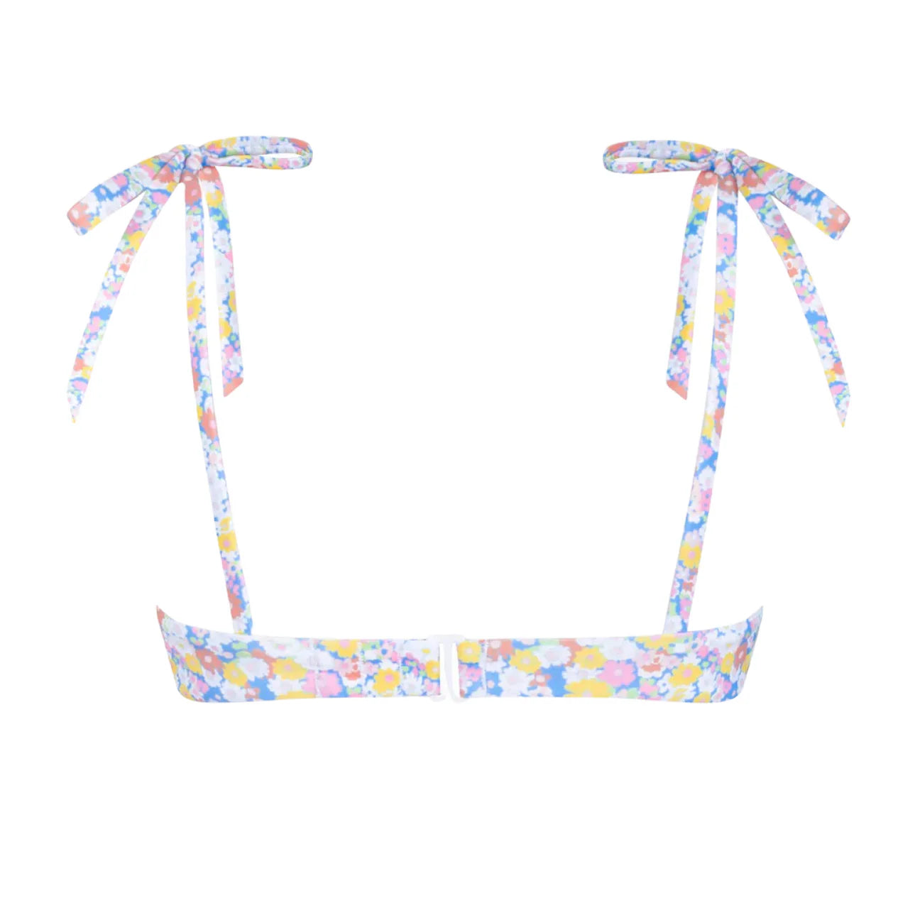 women's jasmine blossom cup bikini top with tie straps