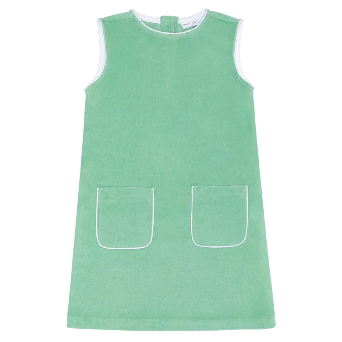 girls gustavia green french terry simple dress