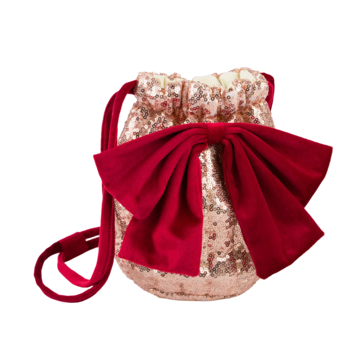 Pink Sequin Bow Bag