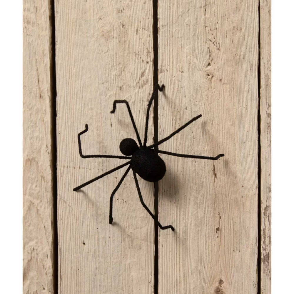 Black Flocked Creepy Crawler