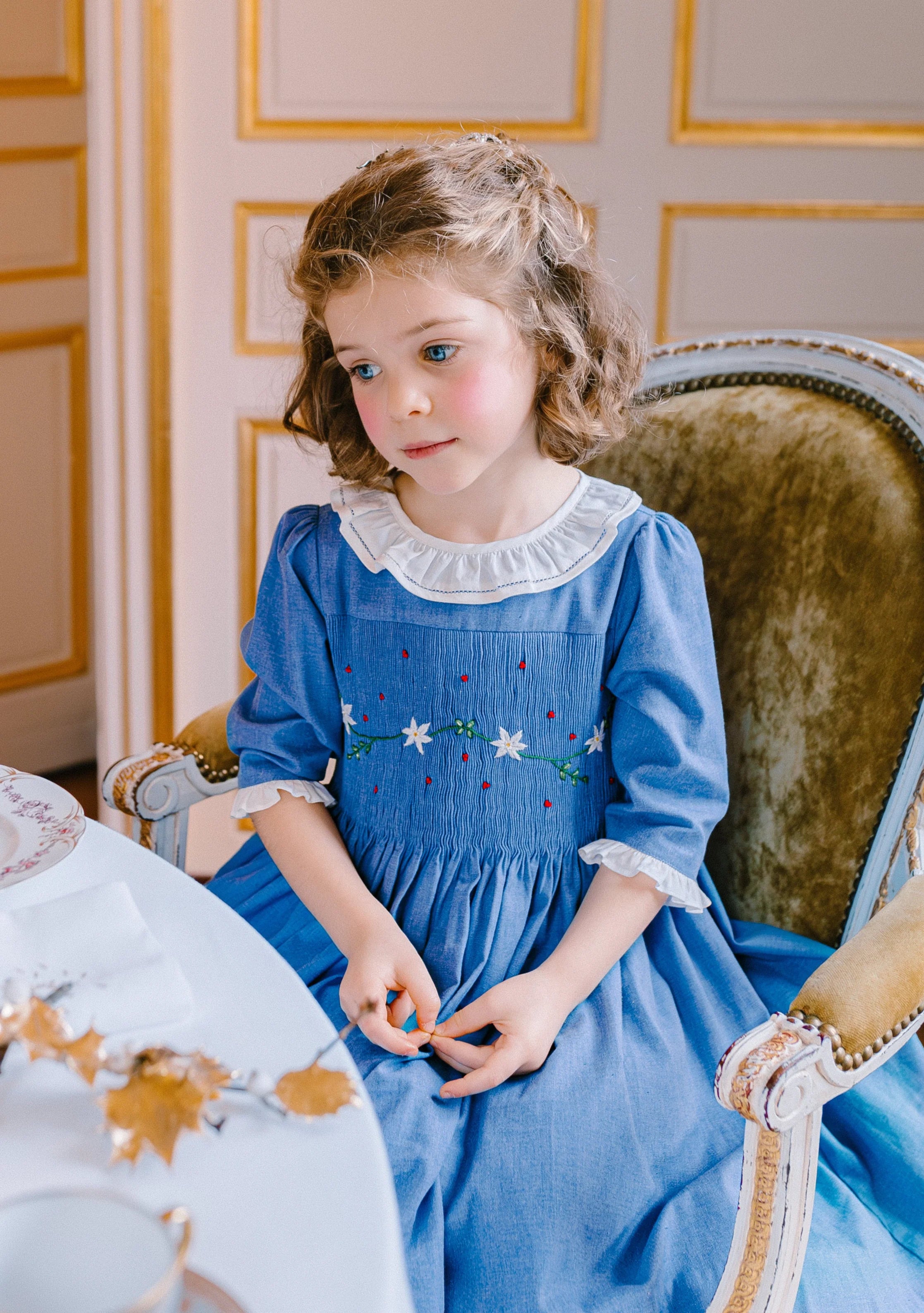Heidi Blue Winter Long Sleeve Smocked Dress