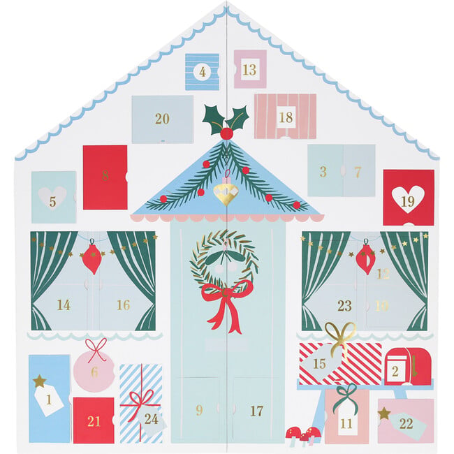 Santa’s Cabin Sticker Advent Calendar
