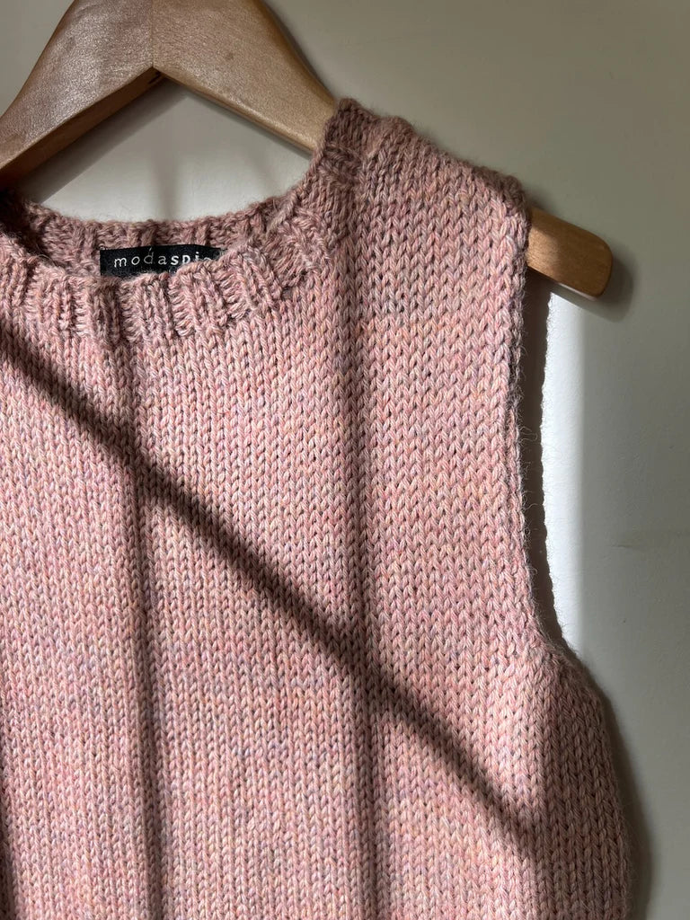 Knit Vest- Blush