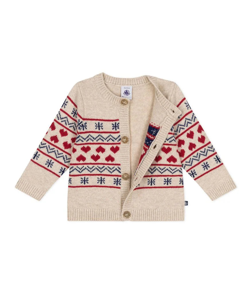 BABY JACQUARD CARDIGAN