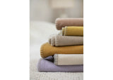 SYLT flannel cotton throw solid