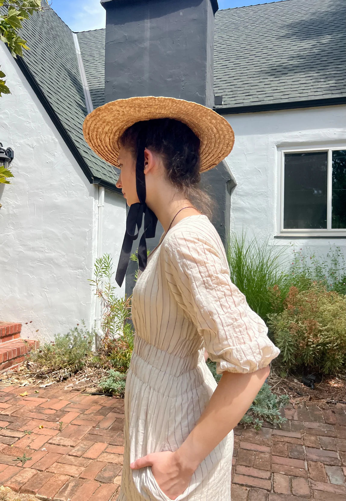 tea length dress - natural