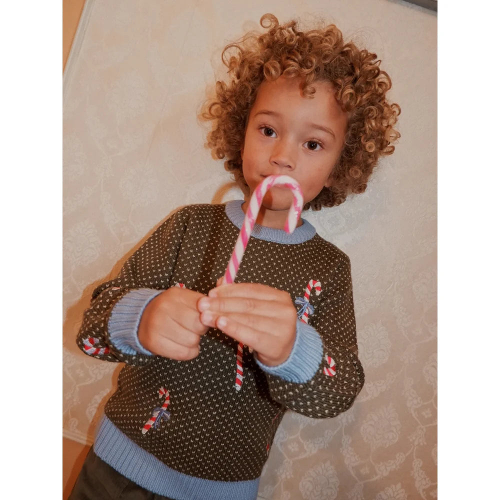 Jasper Sweater-Dark Green Christmas