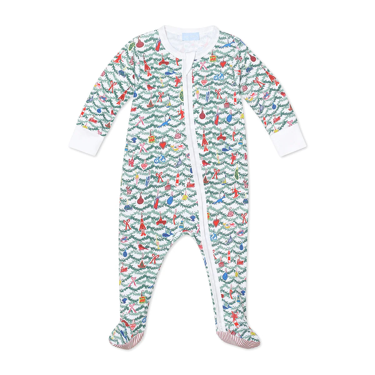 Oh Christmas Tree Zip Baby Onesie