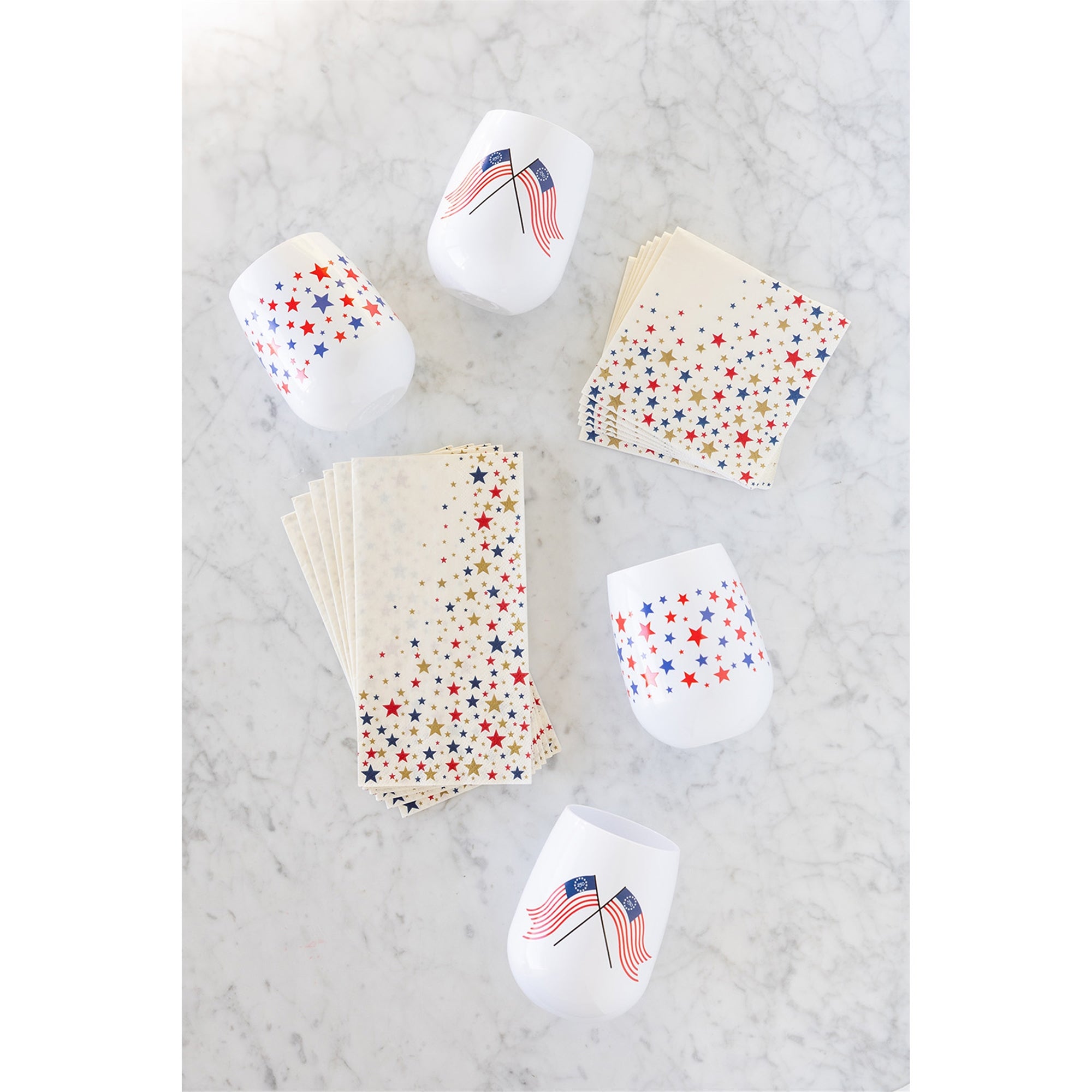 STAR-SPANGLED GUEST NAPKIN - PACK OF 16