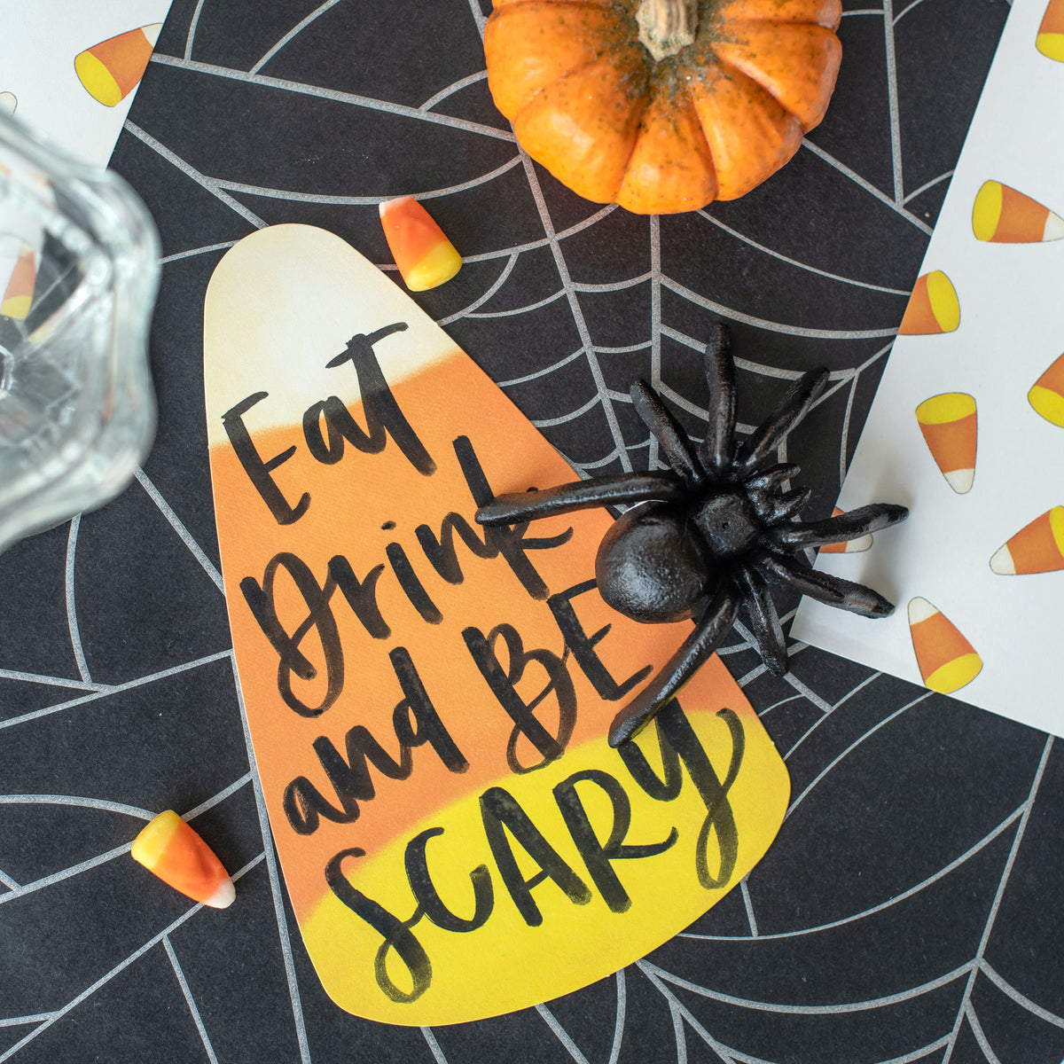 Candy Corn Placemat & Accent