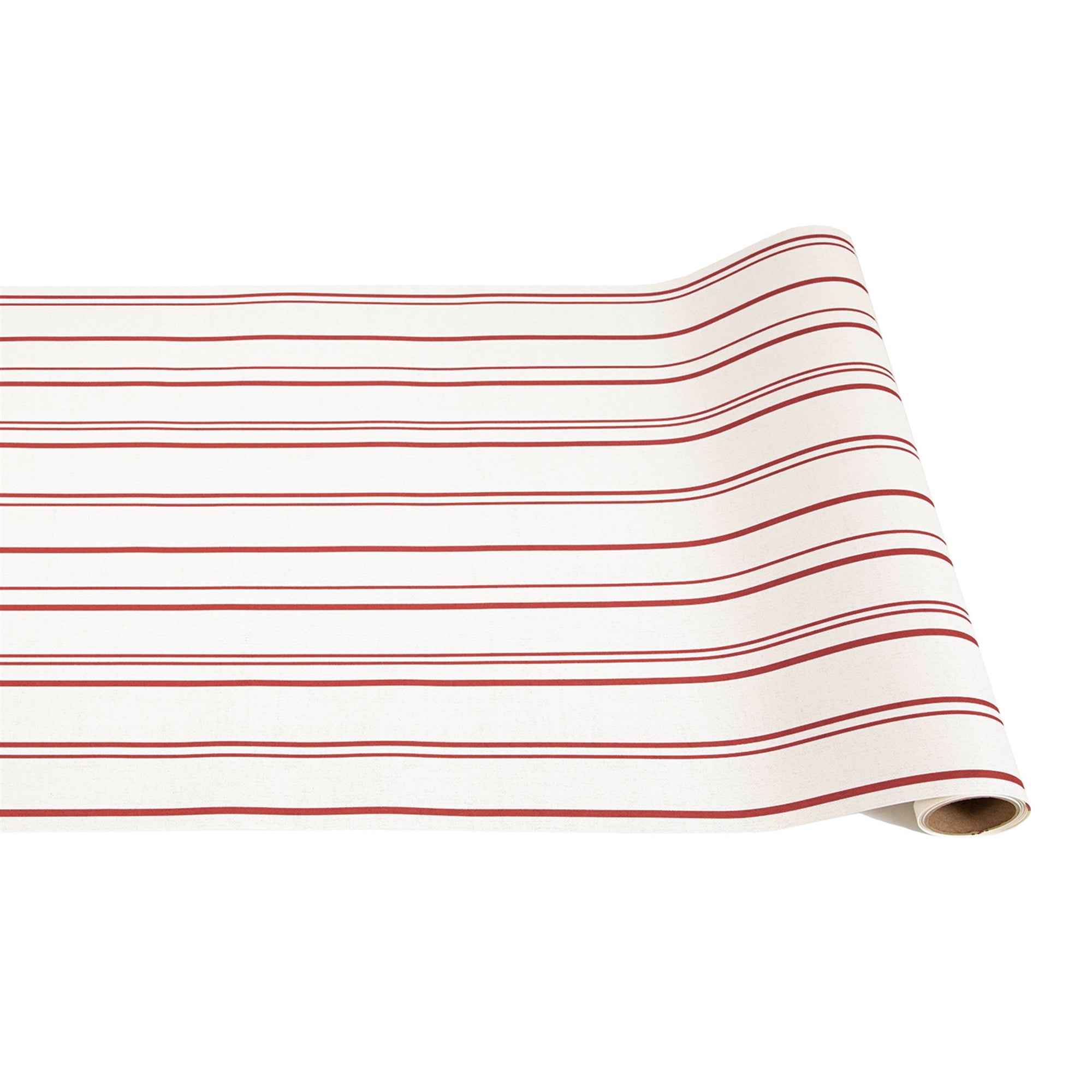 ANTIQUE RED STRIPE RUNNER - 20" X 25'