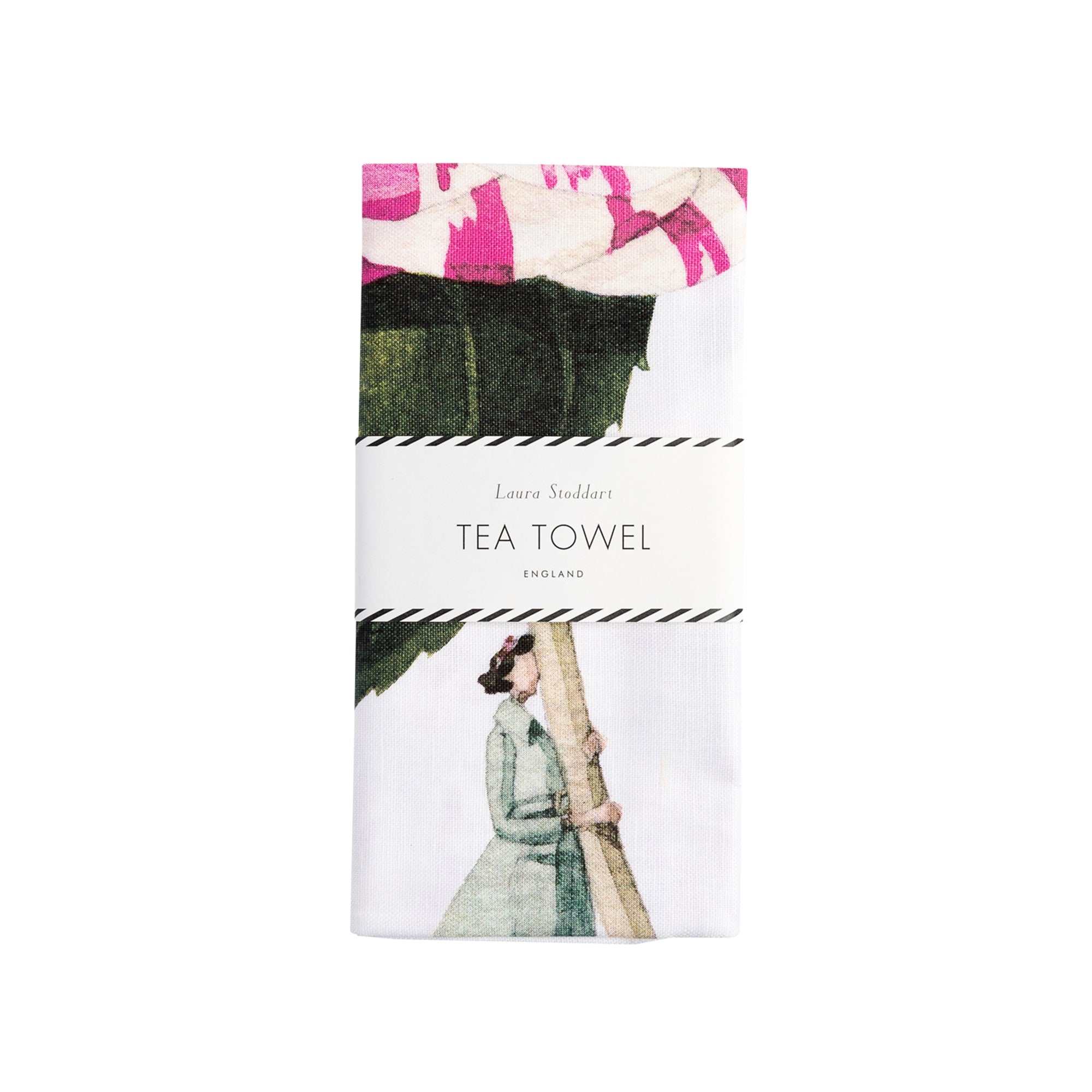 IN BLOOM TEA TOWEL - CAMELLIA