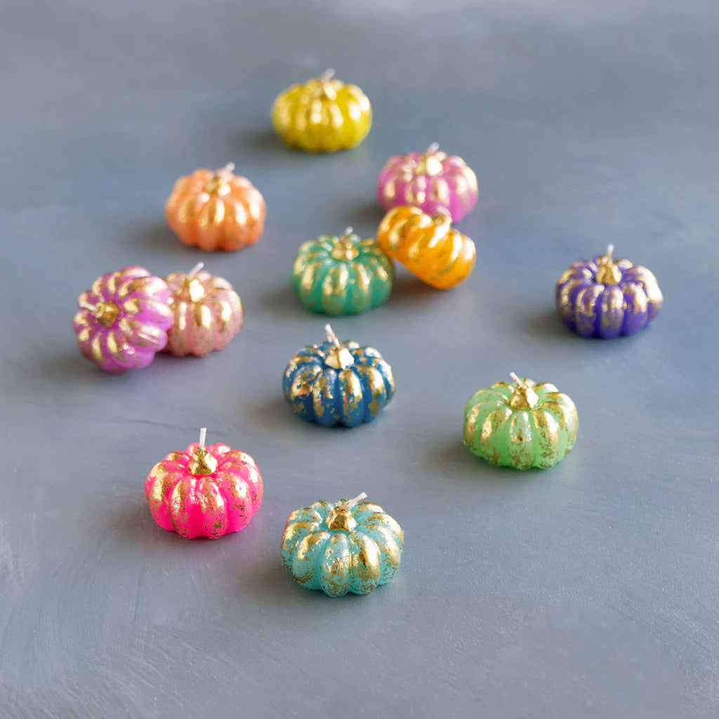 RAINBOW PUMPKIN T-LIGHT, BOXED SET