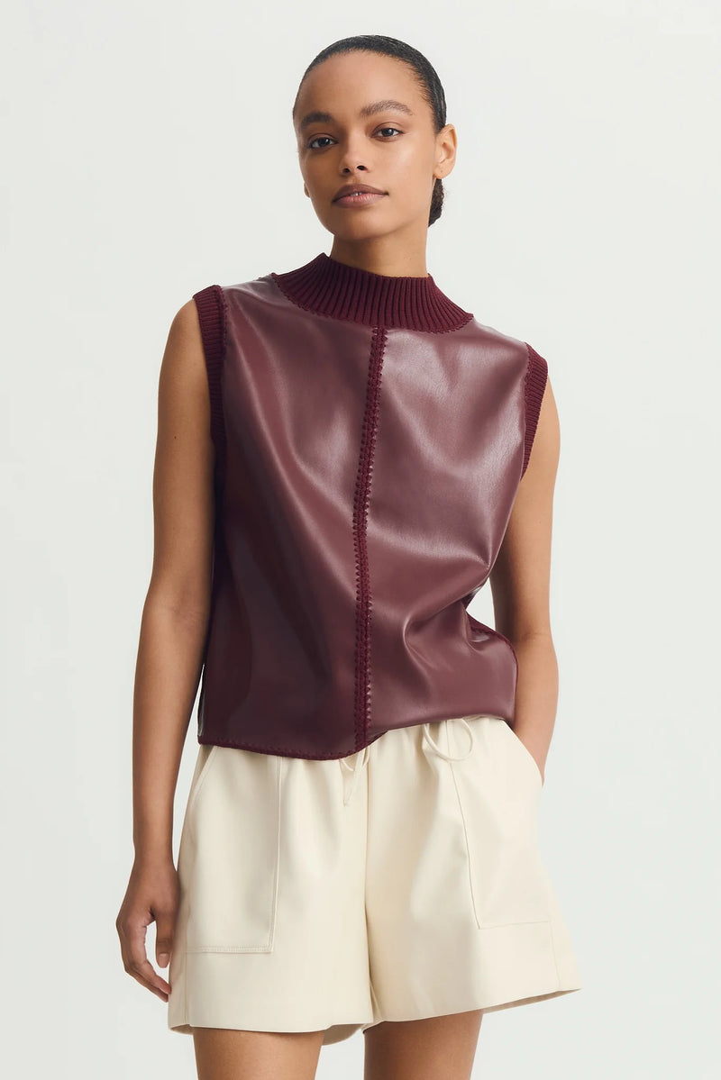 Nico Top Burgundy